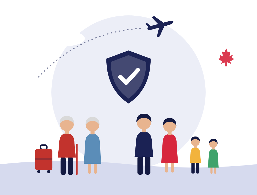 Family protected by Super Visa insurance